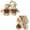 Beige, variant on Cosy Lamb Wool Kids Scarf and Gloves Set Baby Winter Essential with Cartoon Bear Designing for Warmth In Cold Weather