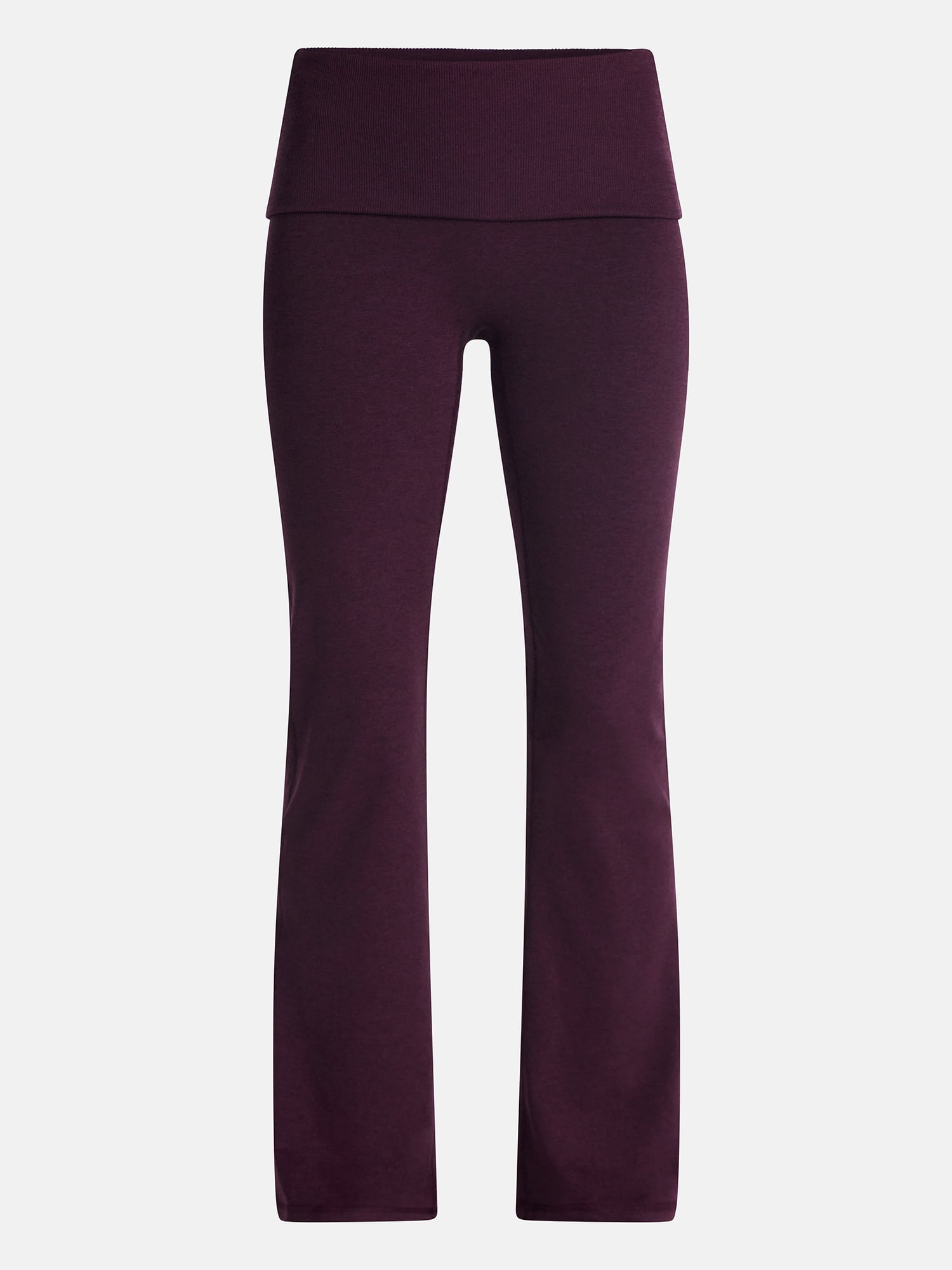 Athletic Works Women's ButterCore Flare Leggings with Fold Over Waist, 31" Inseam, Sizes XS-XXL
