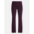 thumbnail image 6 of Athletic Works Women's ButterCore Flare Leggings with Fold Over Waist, 31" Inseam, Sizes XS-XXL, 6 of 7