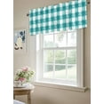 thumbnail image 6 of Valances for Windows Rustic Farmhouse Rod Pocket Cafe Window Treatments Valance Curtains for Kitchen Bathroom Laundry Basement Windows 56"x16", 6 of 9