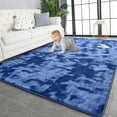thumbnail image 2 of Alfombra TWINNIS, 213 x 305 cm, espuma viscoelástica suave teñida con corbata, azul, 2 of 9