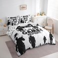 thumbnail image 3 of Homewish 7-Piece Queen Size Comforter Set - Japanese Style Black Red Art Home Decor, 3 of 8