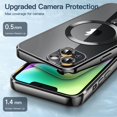 thumbnail image 4 of JETech Electroplated Case for iPhone 14 Plus 6.7-Inch, Camera Lens Full Protection, Compatible with MagSafe Wireless Charging, Shockproof Soft TPU Phone Cover (Black), 4 of 7