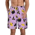 thumbnail image 1 of Balery Cute Halloween Traje de Baño Estilo Hawaiano para Hombre, Shorts de Secado Rápido con Bolsillos-Large, 1 of 6