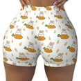 thumbnail image 2 of Lsque Rabbit And Carrot Pattern High Waisted Biker Shorts for Women-Tummy Control Fitness Athletic Workout Running Yoga Gym Shorts,Moisture-Wicking-Large, 2 of 9