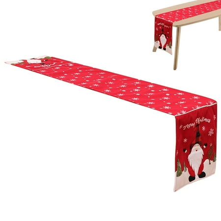 

Fovolat Merry Christmas Table Runner with Placemats Christmas Table Set Decorations Table Runner Placemats Chair Cover for Kitchen Dining Room gorgeously