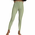 thumbnail image 7 of Guluxicc Women Leggings Stretch Tummy Control High Rise Yoga Pants Halloween Striped Leggings, 7 of 7