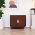 thumbnail image 6 of Teamson Pets Dyad Wooden Cat Litter Tray Box Washroom Puppy Toilet Mocha Walnut, 6 of 16