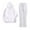 White, variant on NMMUED Sweat Set for Women Tracksuit for Women Hoodie and Sweatpants Set for Women Fall Outfits Jogger Sets for Women 2 Piece, Beige L