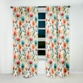 thumbnail image 2 of Designart "Composition Of Botanical Flowers In Pastel Colors I" Botanical Blackout Curtain Panels, 2 of 4