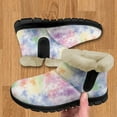 thumbnail image 3 of Psesaysky Tie Dye Snow Boots for Women Girls Warm Lined Non Slip Winter Boots Wide Toe Comfortable Winter Boots, 3 of 7