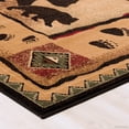 thumbnail image 5 of Brown Mama Bear with Cub with Paw Prints Area Rug (3' 9" x 5' 1"), 5 of 7