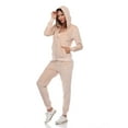 thumbnail image 3 of White Mark Women's 2 Piece Velour Tracksuit Set, 3 of 6