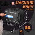 thumbnail image 6 of Vacuum Travel Kit, Reusable Vacuum Compression Travel Bag for Carry-On Suitcase and Backpack, 180° Open Vacuum Seal Packing Cube for Cloth, IPX7 Waterproof Travel Vacuum Bags with Pump(1PC+Pump, 49L), 6 of 10