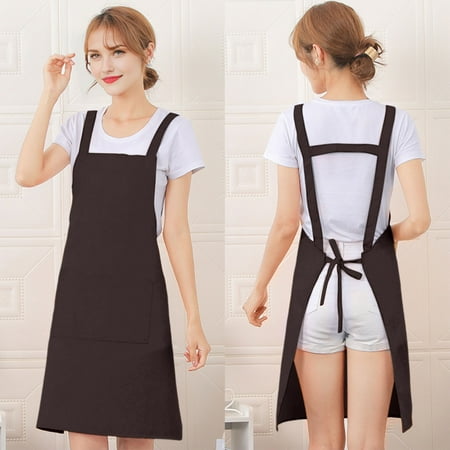Mlkoz Kitchen Utensils H Back Style Apron With Pocket For Women Men Adjustable Large Size Comfortable Kitchen Home Cooking Friend s Gifts