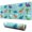 Light Blue Dinosaurs-1, variant on Long Mouse Pads for Desk,Light Green Dinosaurs Leaves Pattern Desk Mats on Top Of Desks, Desk Mouse Pad Extra Large with 3mm Non-Slip Base and Stitched Edge for Gaming,Office,Work,Home 31.5"x11.8"