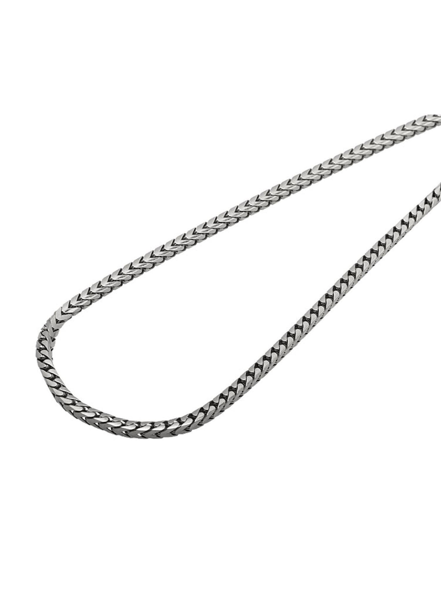 Solid 10K White Gold 2.5MM Wide Franco 