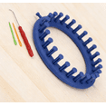 thumbnail image 3 of Complete Knitting Loom Set - 4 Size Round Weaving Kit with Hook & Pompom Maker, Beginner-Friendly Crochet Tools for Scarves/Hats, 3 of 5