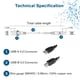 thumbnail image 4 of Cable USB C2G USB 2.0 A a B 3 m Negro, 4 of 6