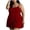 Wine, variant on Puntoco Women's Plus Size Full Slip for Under Dresses Adjustable Spaghetti Straps Cami Dress Basic Sleeveless Nightgown