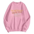 thumbnail image 4 of Bibifish Women's Sweatshirt Trendy Casual Solid Color Loose Long Sleeve Letter Print Crew Neck Soft Comfy Basic Pullover Sweatshirt For Daily Wear, 4 of 4