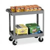 Tennsco 2-Shelf Service Cart 30"x16"x32" Medium Gray SC1630MGY