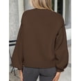 thumbnail image 5 of Suéter PRETTYGARDEN 2025 Tejido Grueso con Botones Marrón Talla L, 5 of 5