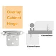 thumbnail image 4 of Uxcell 1/2 Inch Overlay Cabinet Hinges, 30 Pcs Self Closing Flush Mount Cabinet Door Hinges with Door Bumper, Silver, 4 of 5