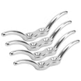 thumbnail image 3 of Octpeak Rope Cleats with Screw,4in Stainless Steel Boat Rope Cleats Hook Flagpole Rope Cleats with Mounting Screw,Stainless Steel Rope Cleats, 3 of 8