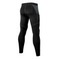 thumbnail image 3 of Gym Workout Running Men's Compression Pants Stretch Breathable Quick Dry Moisture Wicking Athletic Tights Dark Gray, 3 of 3