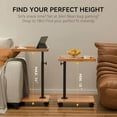 thumbnail image 4 of C Table End Table Adjustable Height, 360°Swivel TV Tray Table for Small Spaces, Couch Tables That Slide Under, C Shaped Side Tables Living Room and Bedroom for Sofa, Bed,Chair, Snack$$Furniture, 4 of 7