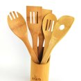 thumbnail image 3 of Juego de utensilios de cocina con pala de bambú ecológico, 3 of 5