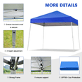 thumbnail image 2 of Gaildon Canopy Tent, 10X10 FT Pop Up Canopy Outdoor Instant Tent Slant Legs with Carrying Bag, Portable Gazebo Shelter for Patio Deck Garden and Beach - 8X8 FT Canopy Cover, 2 of 7