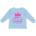 thumbnail image 3 of Inktastic Being A Princess Is Exhausting, Crown, Arrow Girls Long Sleeve Toddler T-Shirt, 3 of 5