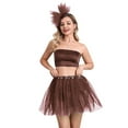 thumbnail image 5 of QHFBli Womens Pleated Skater Skirt Basic Casual High Waisted Ruffles Flared Mini Lingerie Skirts, 5 of 7