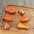 thumbnail image 4 of Xinyolin Key Ring Vivid Decorative Cartoon Creative Drumstick Pig Feet Simulation Food Backpack Pendant for Car Key, 4 of 8