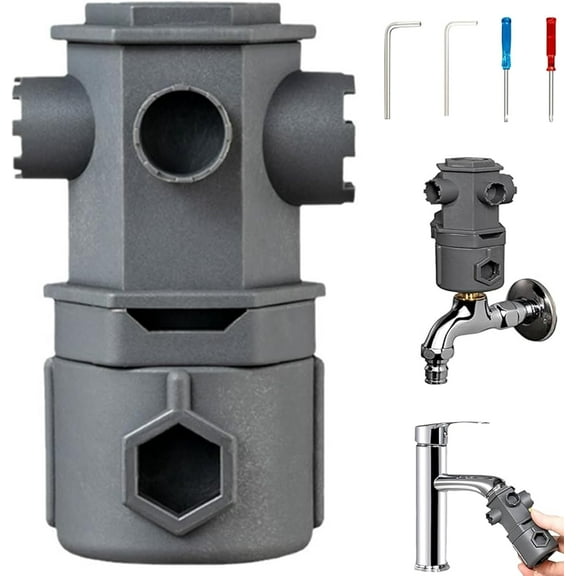 All-In-One Wrench Tool Set for Faucet, Wrench Tool Set for Faucet, Multifunctional Faucet Wrench, 16 In 1 Wrench Tool Set for Faucet, A Wide Range of Taps for Bathrooms and Kitchens (1pc)