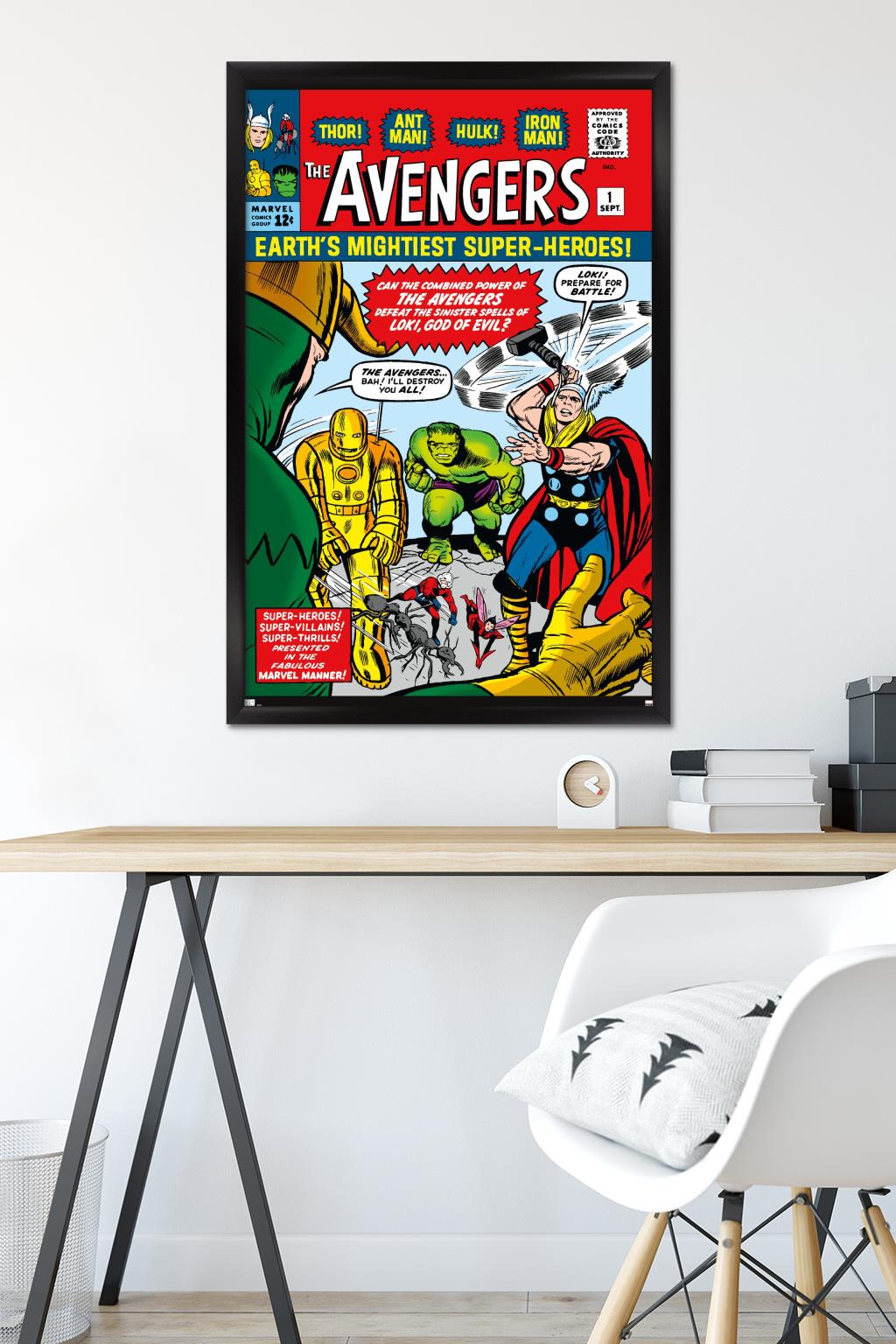 Marvel Comics - Avengers #1 Wall Poster, 22.375" x 34" Framed