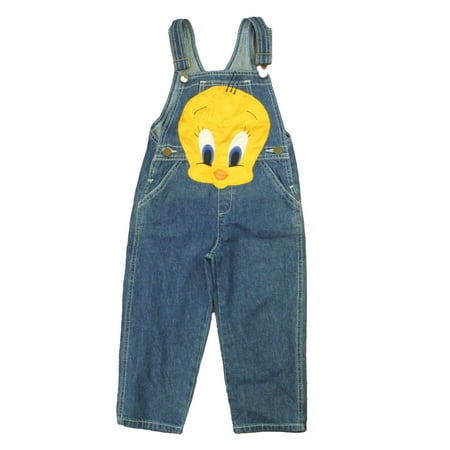 

Pre-owned Unknown Brand Boys Blue | Yellow Tweety Overalls size: 4T