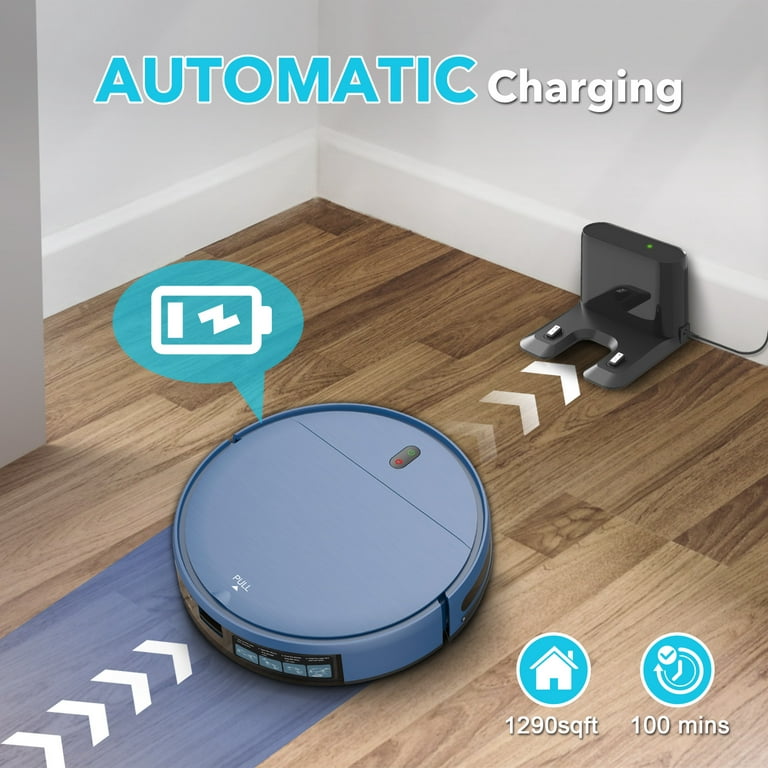 Lefant Robot Vacuum Cleaner with Camera, 5500Pa Strong Suction Pet Vacuum,  Wi-Fi/App/Alexa Control, Low Noise, Self-Charging, Mini Robotic Vacuum for