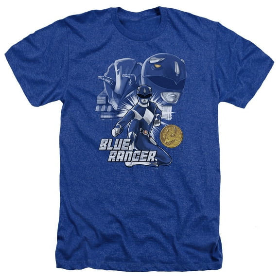 Power Rangers - Blue Ranger - Heather Short Sleeve Shirt - XXX-Large