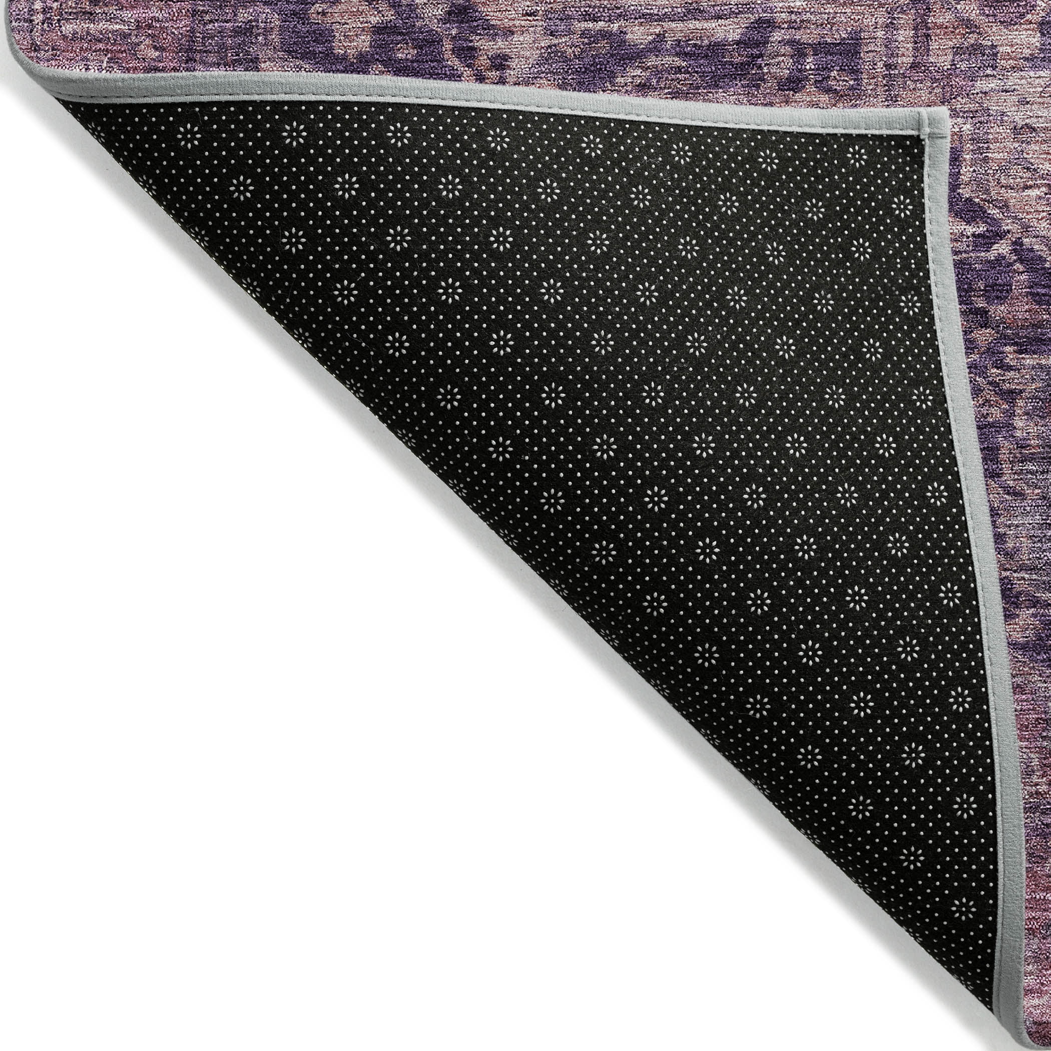 Addison Rugs Chantille Indoor/Outdoor Transitional Geometric, Abstract Eggplant Washable Rectangle Rug, 8' x 10'