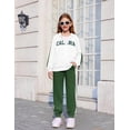 thumbnail image 5 of Arshiner Girls 2 Piece Outfits Sweatsuits Zip Up Hoodie Sweatshirt and Sweatpant Athletic Tracksuit Jogger Set, 5 of 6