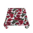 thumbnail image 5 of Wukai Rose Flowers Waterproof Tablecloth for Kitchen Dining, Fits Square Tables for 2-4 Seats -60"x60", 5 of 7