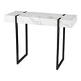 thumbnail image 1 of SEI Furniture Rangley Console Table in Black with White Faux Marble, 1 of 3