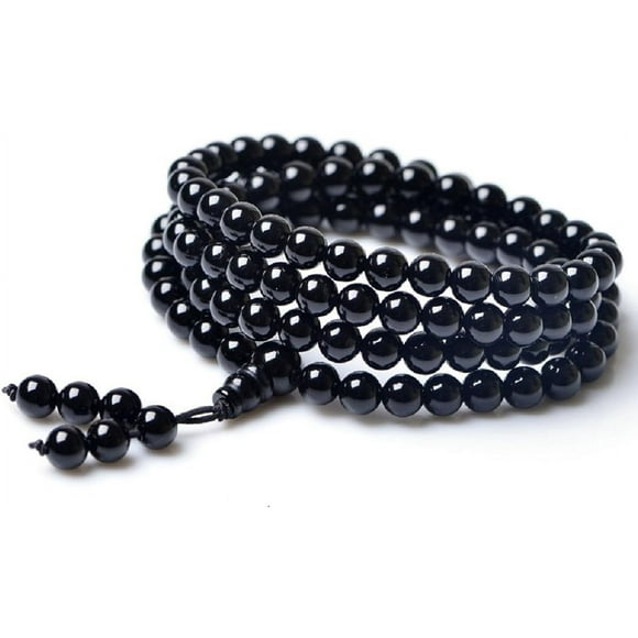 108 Mala Beads Semi Precious Stones Beaded Bracelet Necklace