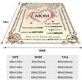 thumbnail image 4 of Mom Blankets Gifts Ideas for Mom from Daughter & Son,I Love You Mom Warm Soft Throw Blankets for Christmas, Mothers Day, Valentines Day, Birthday, Christmas and Thanksgiving 40" X 50", 4 of 6