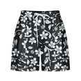 thumbnail image 4 of Women's Plus Size Bermuda Shorts - 2025 Drawstring Beach Shorts with Pockets, Casual Loose Fit Vacation Outfits, 4 of 5