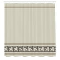 thumbnail image 3 of Ambesonne Abstract Shower Curtain, Simple Style Greek Pattern, 69"Wx70"L, Grey Umber and Taupe, 3 of 5