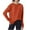 Red, variant on Women's Cable Knit Sweater Crew Neck Long Sleeve Ribbed Pullover Top for Fall & Winter Gray S